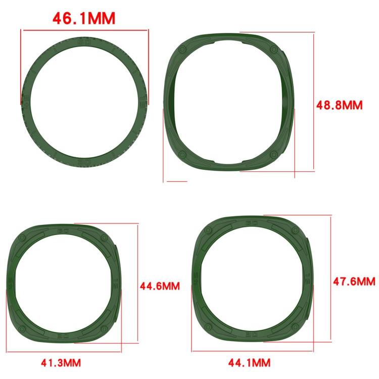 For Samsung Galaxy Watch8 44mm Hollow Digital Armor TPU Watch Protective Cover(White) - Mega Discount Store LebanonLebanon