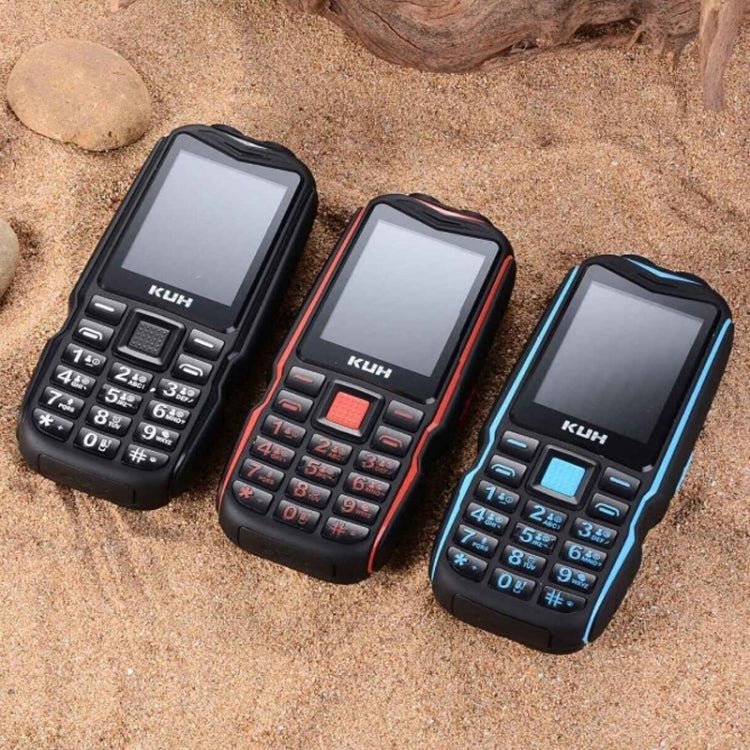 KUH T3 Rugged Phone, Dustproof Shockproof, MTK6261DA, 2400mAh Battery, 2.4 inch, Dual SIM(Black) - Mega Discount Store LebanonLebanon