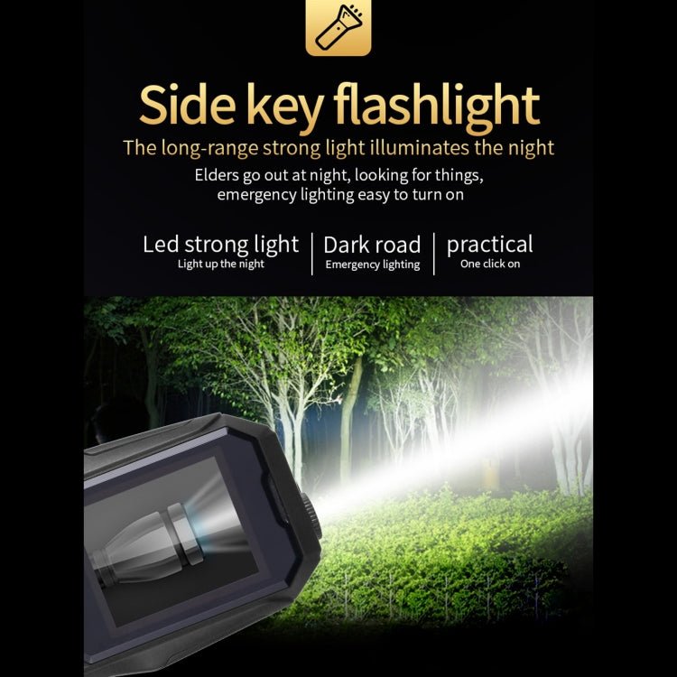 W2025 Triple Proofing Elder Phone, Waterproof Shockproof Dustproof, 5800mAh Battery, 1.8 inch, 21 Keys, LED Flashlight, Dual SIM(Black) - Mega Discount Store LebanonLebanon