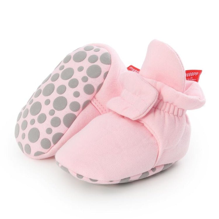 0 - 1 Year Old Spring and Autumn Knitted Baby Shoes Warm Toddler Cotton Shoes, Size:Inner Length 13cm(Blue Stars) - Mega Discount Store LebanonLebanon