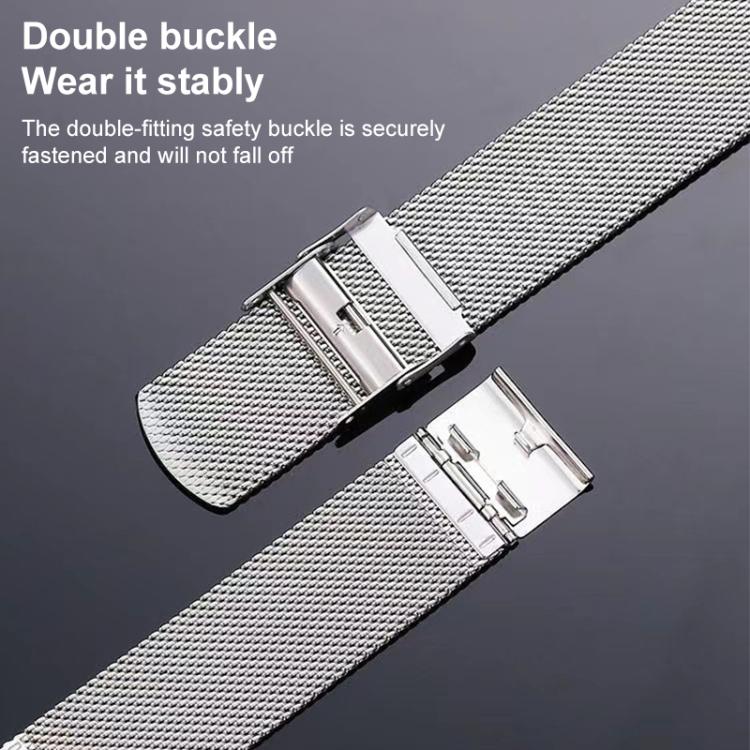 14mm Milanese Buckle Stainless Steel Watch Band(Gold) - Mega Discount Store LebanonLebanon
