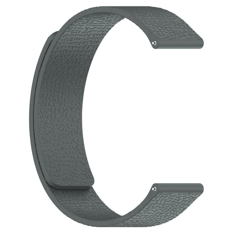 14mm xDfind Flat Head Litchi Texture Magnetic Silicone Watch Band(Grey) - Mega Discount Store LebanonLebanon