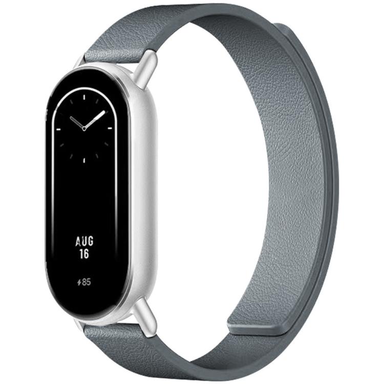 14mm xDfind Flat Head Litchi Texture Magnetic Silicone Watch Band(Grey) - Mega Discount Store LebanonLebanon