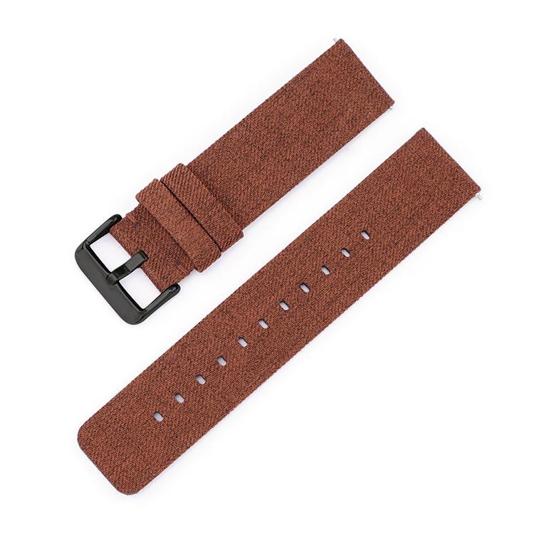 16mm Stainless Steel Pin Buckle Nylon Woven Canvas Watch Band(Brown Black) - Mega Discount Store LebanonLebanon