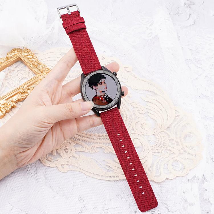 18mm Stainless Steel Pin Buckle Nylon Woven Canvas Watch Band(Brown Black) - Mega Discount Store LebanonLebanon