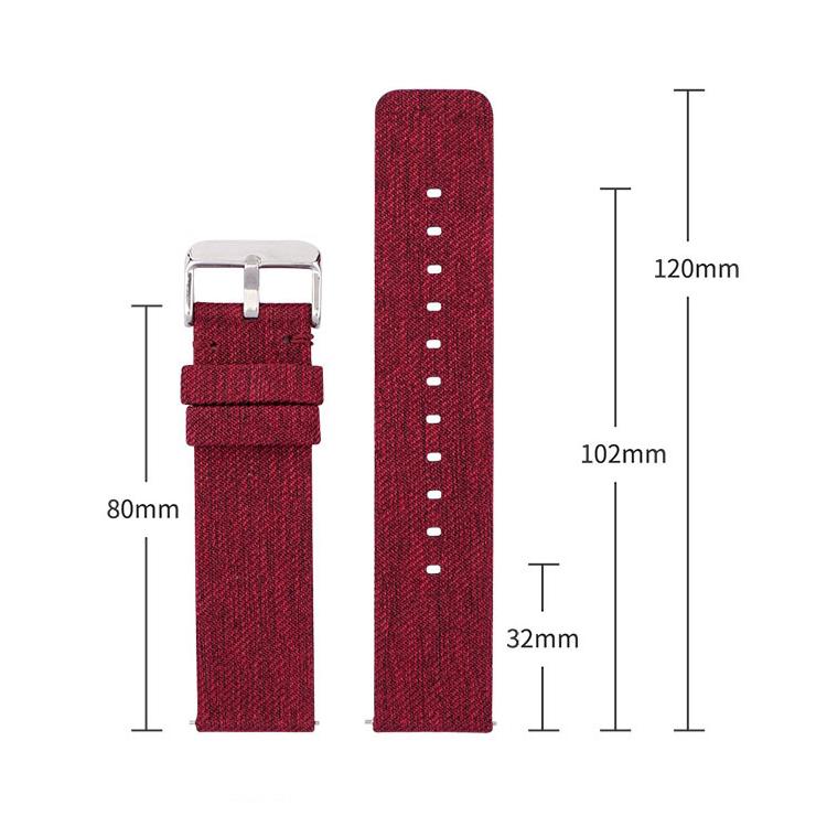 18mm Stainless Steel Pin Buckle Nylon Woven Canvas Watch Band(Light Blue Silver) - Mega Discount Store LebanonLebanon