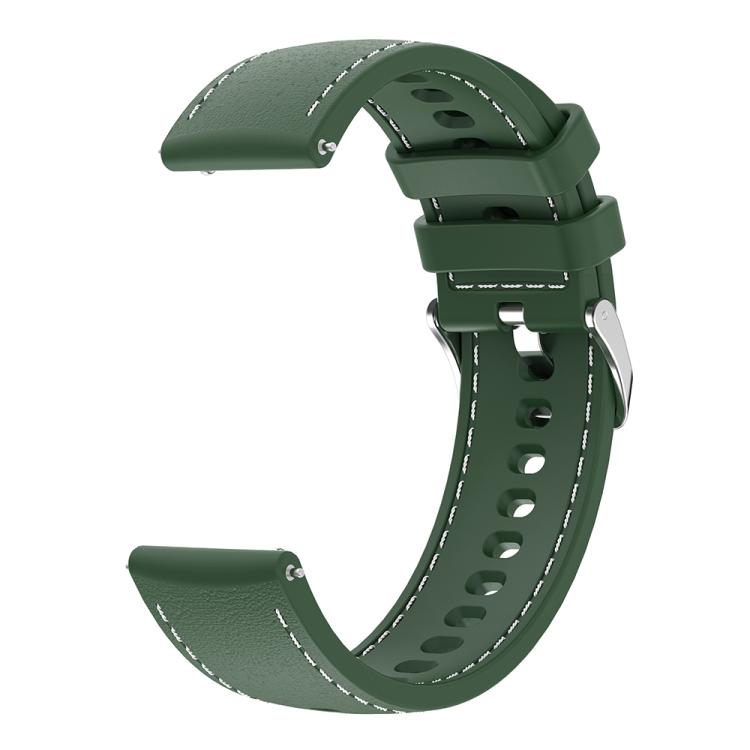 18mm Stitched Silicone Watch Band(Army Green) - Mega Discount Store LebanonLebanon