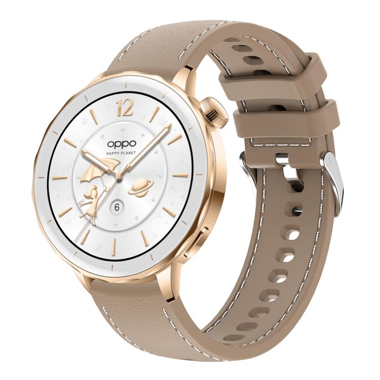 18mm Stitched Silicone Watch Band(Desert Silver) - Mega Discount Store LebanonLebanon
