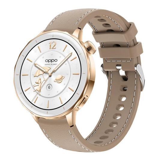 18mm Stitched Silicone Watch Band(Desert Silver) - Mega Discount Store LebanonLebanon