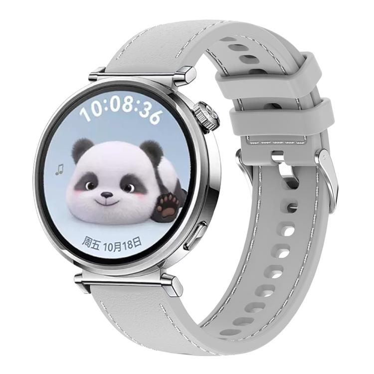 18mm Stitched Silicone Watch Band(Gray) - Mega Discount Store LebanonLebanon