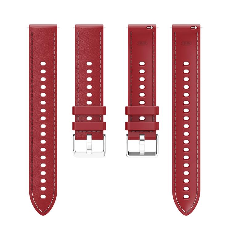 18mm Stitched Silicone Watch Band(Wine Red) - Mega Discount Store LebanonLebanon