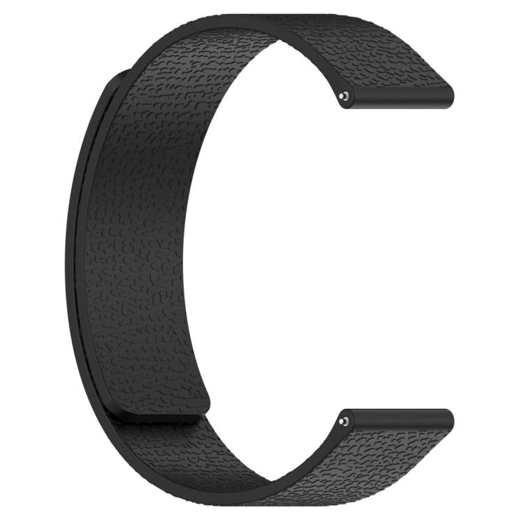 18mm xDfind Flat Head Litchi Texture Magnetic Silicone Watch Band(Black) - Mega Discount Store LebanonLebanon