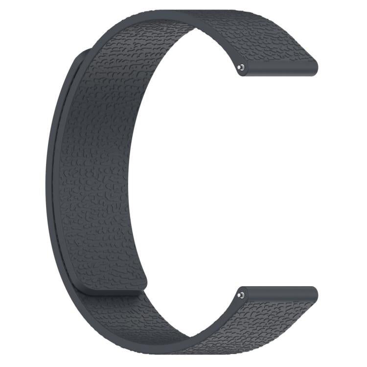 18mm xDfind Flat Head Litchi Texture Magnetic Silicone Watch Band(Grey) - Mega Discount Store LebanonLebanon