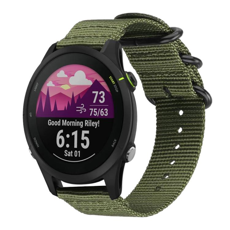 18mm xDfind Ring Buckle Nylon Canvas Watch Band(Army Green) - Mega Discount Store LebanonLebanon