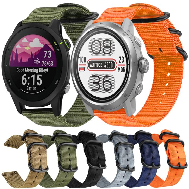 18mm xDfind Ring Buckle Nylon Canvas Watch Band(Black) - Mega Discount Store LebanonLebanon