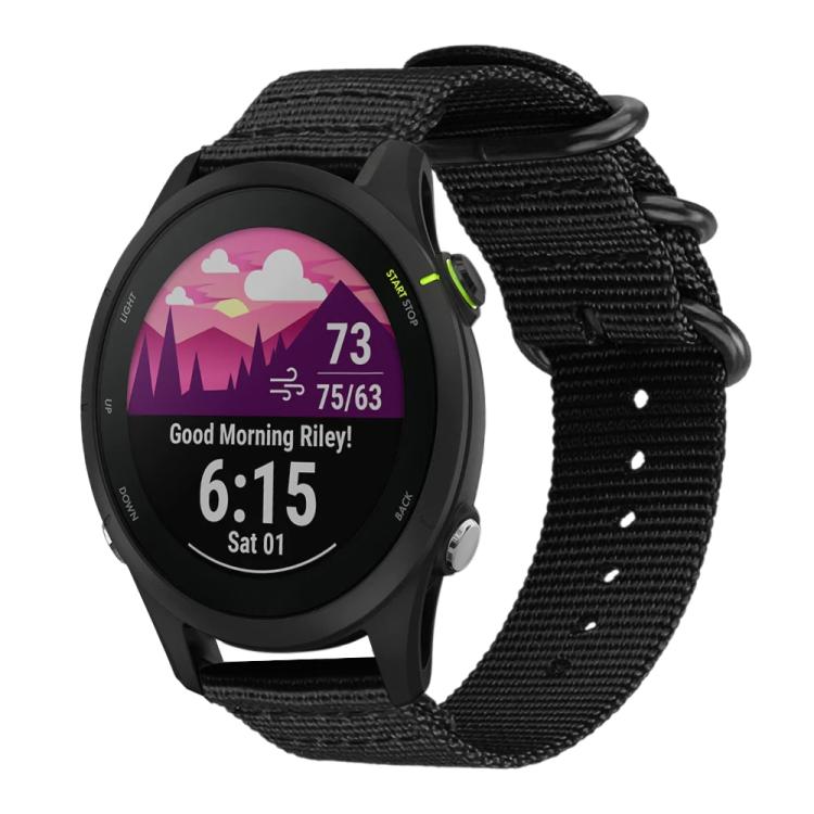 18mm xDfind Ring Buckle Nylon Canvas Watch Band(Black) - Mega Discount Store LebanonLebanon
