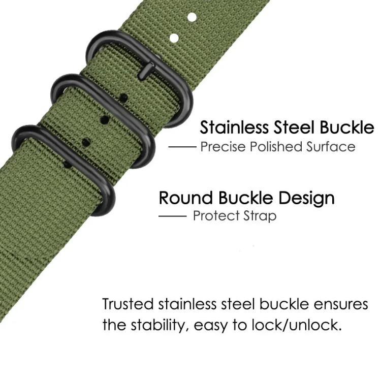 18mm xDfind Ring Buckle Nylon Canvas Watch Band(Grey) - Mega Discount Store LebanonLebanon