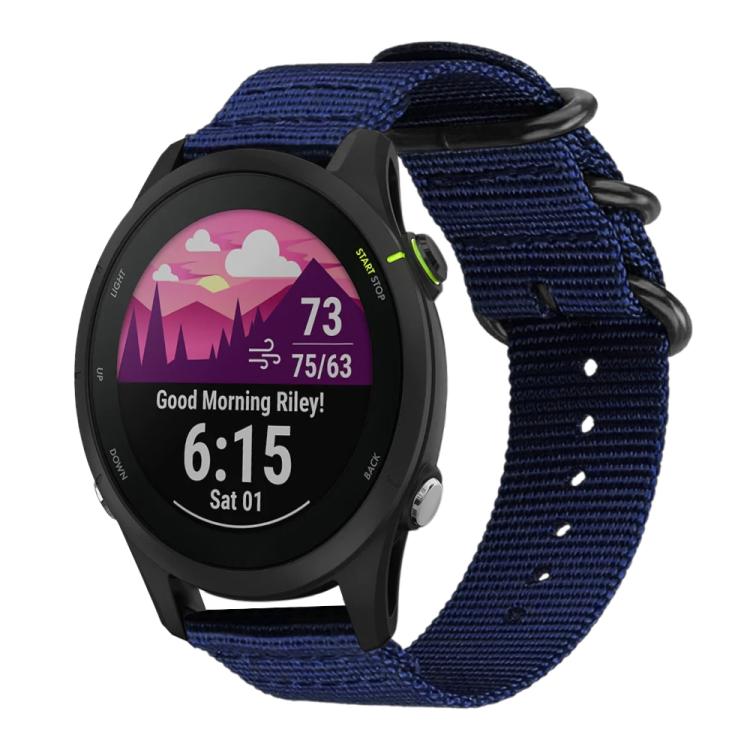 18mm xDfind Ring Buckle Nylon Canvas Watch Band(Midnight Blue) - Mega Discount Store LebanonLebanon