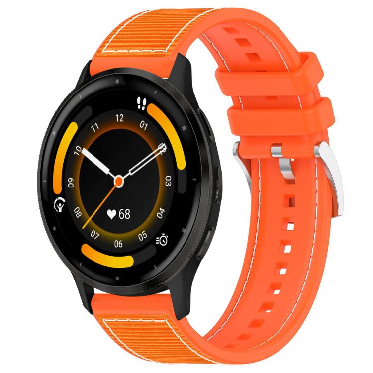 22mm For Garmin Venu 3 / Vivoactive 4 xDfind Hybrid Nylon Braid Silicone Watch Band(Orange) - Mega Discount Store LebanonLebanon