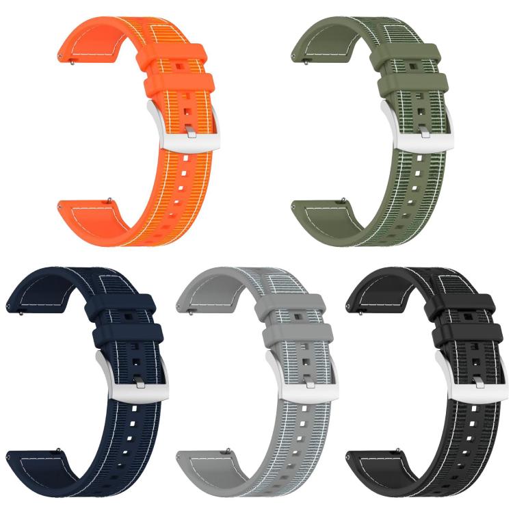 22mm For Huawei Watch GT5/GT5 Pro/4/4 Pro xDfind Hybrid Nylon Braid Silicone Watch Band(Midnight Blue) - Mega Discount Store LebanonLebanon