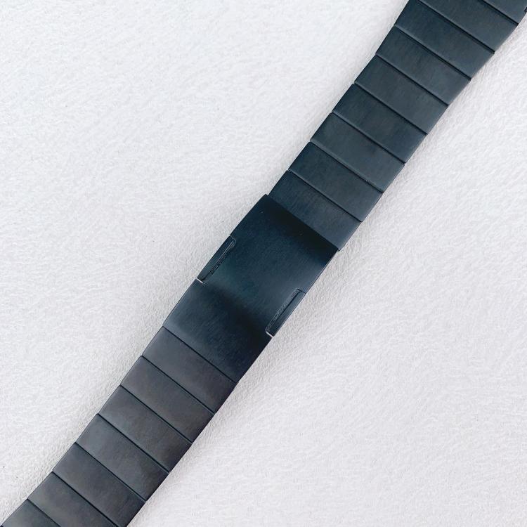 22mm One - beads Side - detachable Buckle Stainless Steel Watch Band(Black) - Mega Discount Store LebanonLebanon