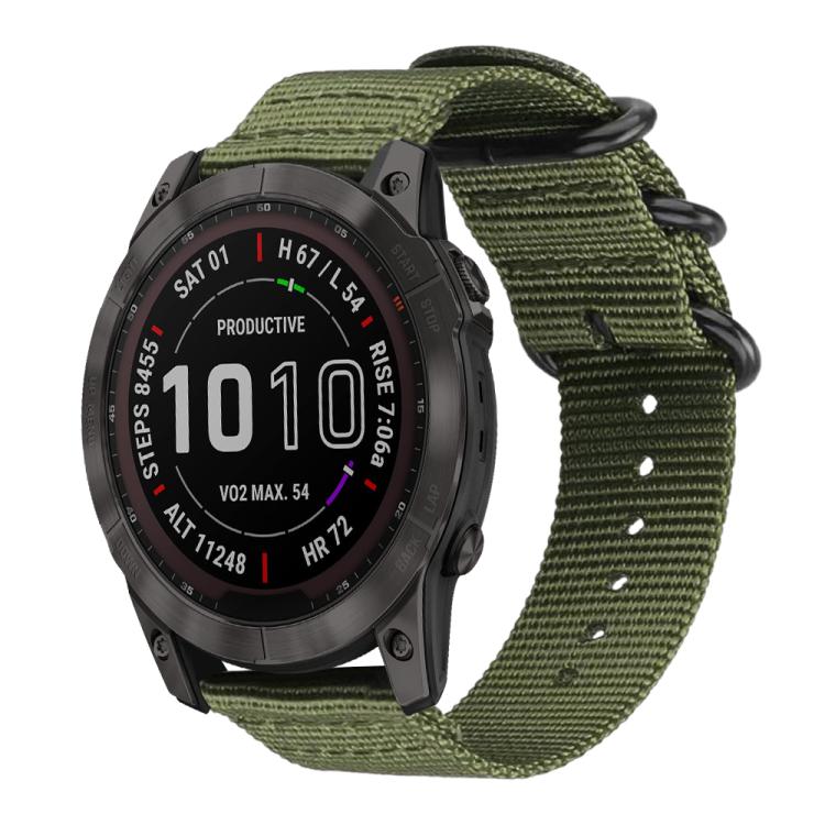 22mm xDfind Ring Buckle Nylon Canvas Watch Band(Army Green) - Mega Discount Store LebanonLebanon