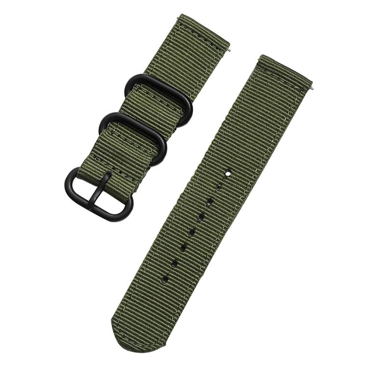 22mm xDfind Ring Buckle Nylon Canvas Watch Band(Army Green) - Mega Discount Store LebanonLebanon