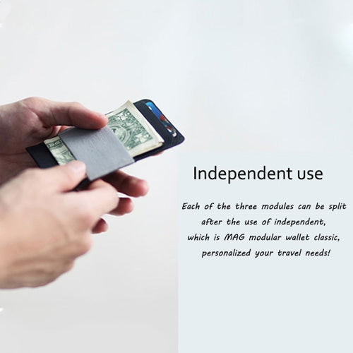 BEI WRH MAG Creative Magnetic Detachable Modular Wallet(Dark Blue)