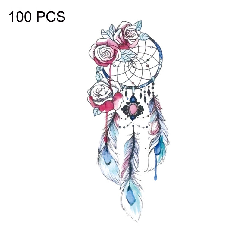BEI WRH  100 PCS Small Fresh Waterproof Temporary Back Tattoo Stickers