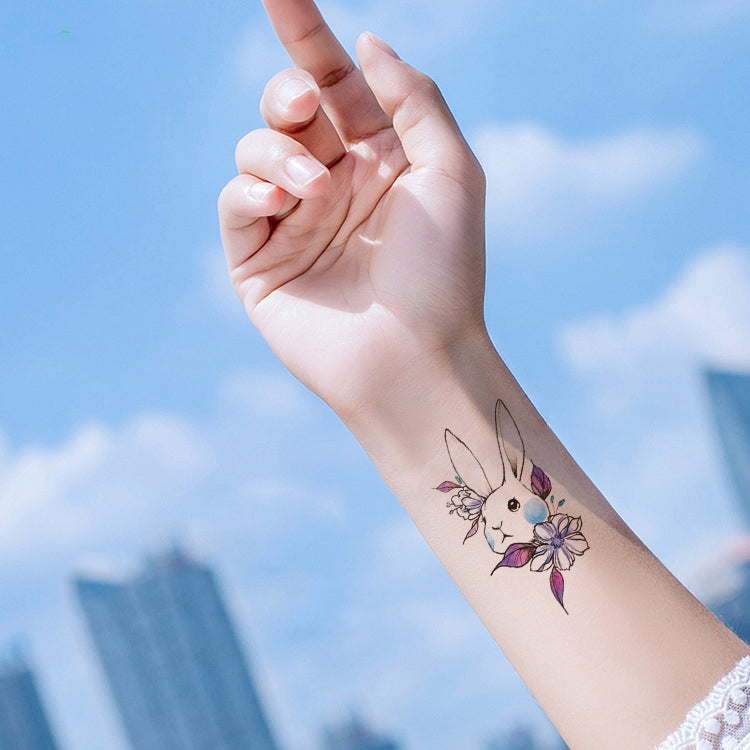 BEI WRH  100 PCS Small Fresh Waterproof Temporary Back Tattoo Stickers