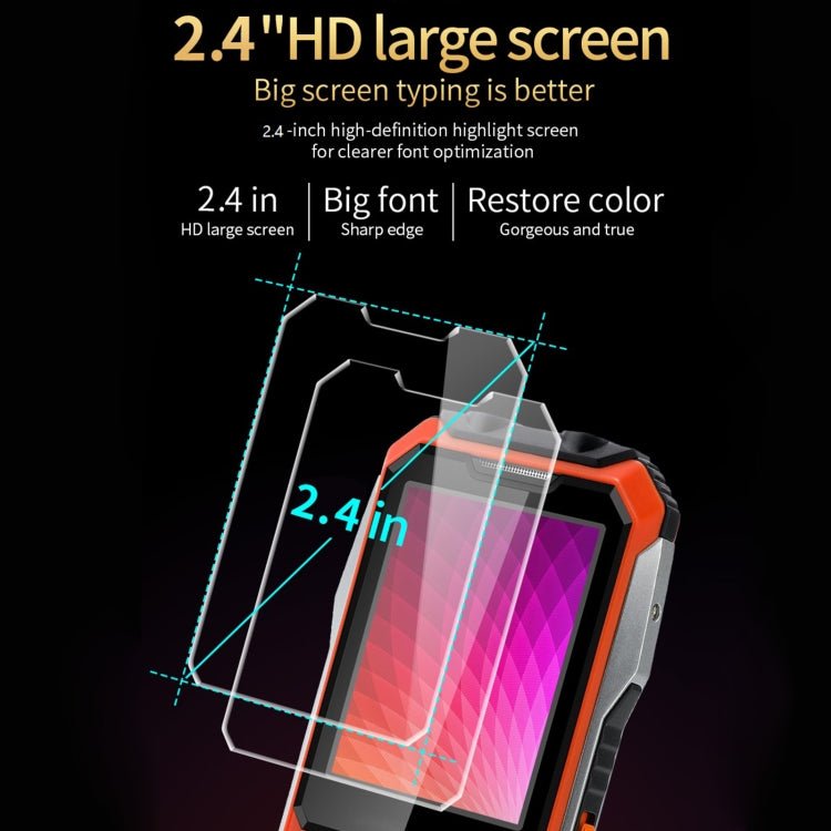 A6 4G Full Network Triple Proofing Elder Phone, Waterproof Shockproof Dustproof, 6800mAh Battery, 2.4 inch, 21 Keys, LED Flashlight, FM, SOS, Dual SIM, Network: 4G(Green) - Mega Discount Store LebanonLebanon