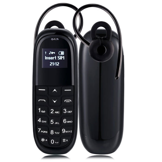 AIEK KK1 Mini Mobile Phone, English Keyboard, Hands Free Bluetooth Dialer Headphone, MTK6261DA, Anti - Lost, Single SIM, Network: 2G(Black) - Mega Discount Store LebanonLebanon