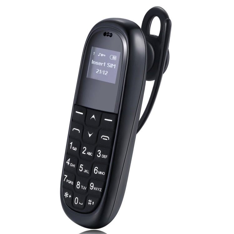AIEK KK1 Mini Mobile Phone, English Keyboard, Hands Free Bluetooth Dialer Headphone, MTK6261DA, Anti - Lost, Single SIM, Network: 2G(Black) - Mega Discount Store LebanonLebanon