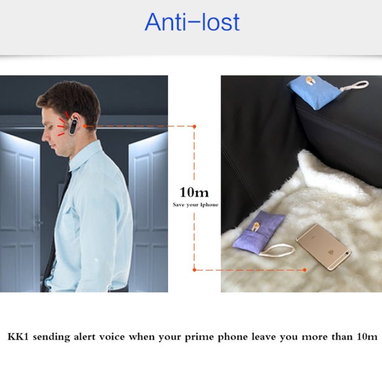 AIEK KK1 Mini Mobile Phone, English Keyboard, Hands Free Bluetooth Dialer Headphone, MTK6261DA, Anti - Lost, Single SIM, Network: 2G(Black) - Mega Discount Store LebanonLebanon