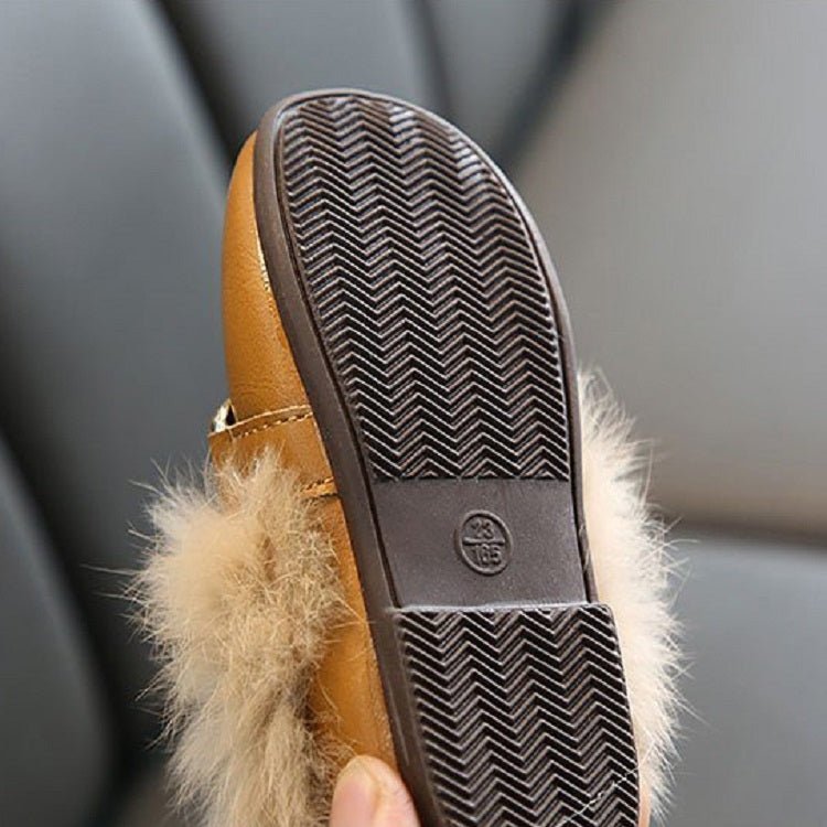Autumn And Winter Plush Shoes Peas Shoes For Children, Size: 26 Yards 16cm(Pink) - Mega Discount Store LebanonLebanon