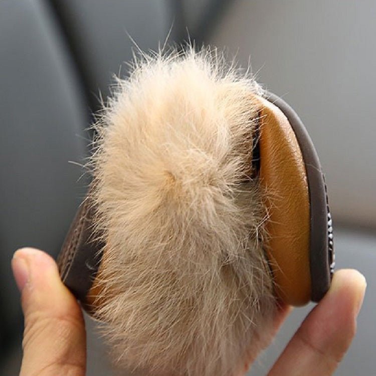Autumn And Winter Plush Shoes Peas Shoes For Children, Size: 27 Yards 16.5cm(Black) - Mega Discount Store LebanonLebanon