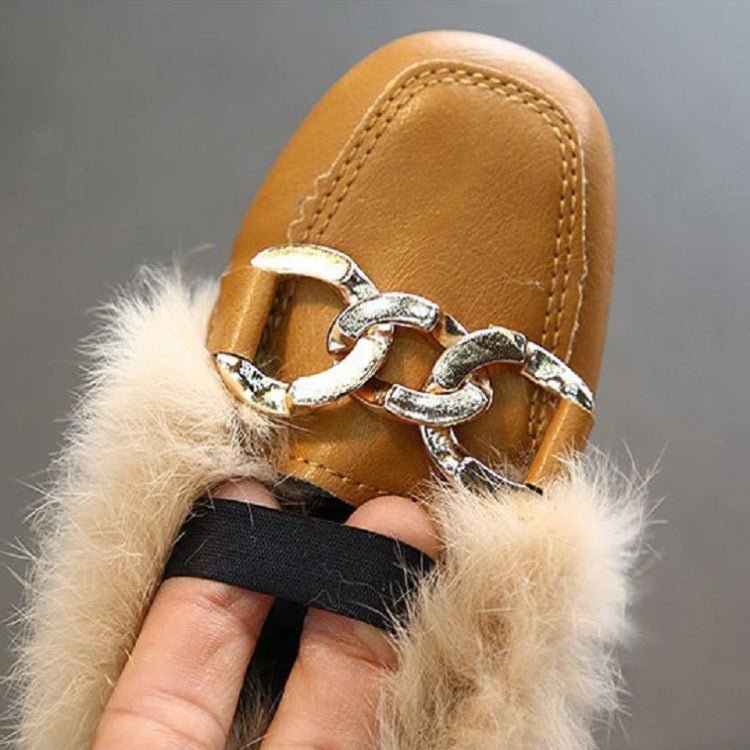 Autumn And Winter Plush Shoes Peas Shoes For Children, Size: 29 Yards 17.5cm(Pink) - Mega Discount Store LebanonLebanon