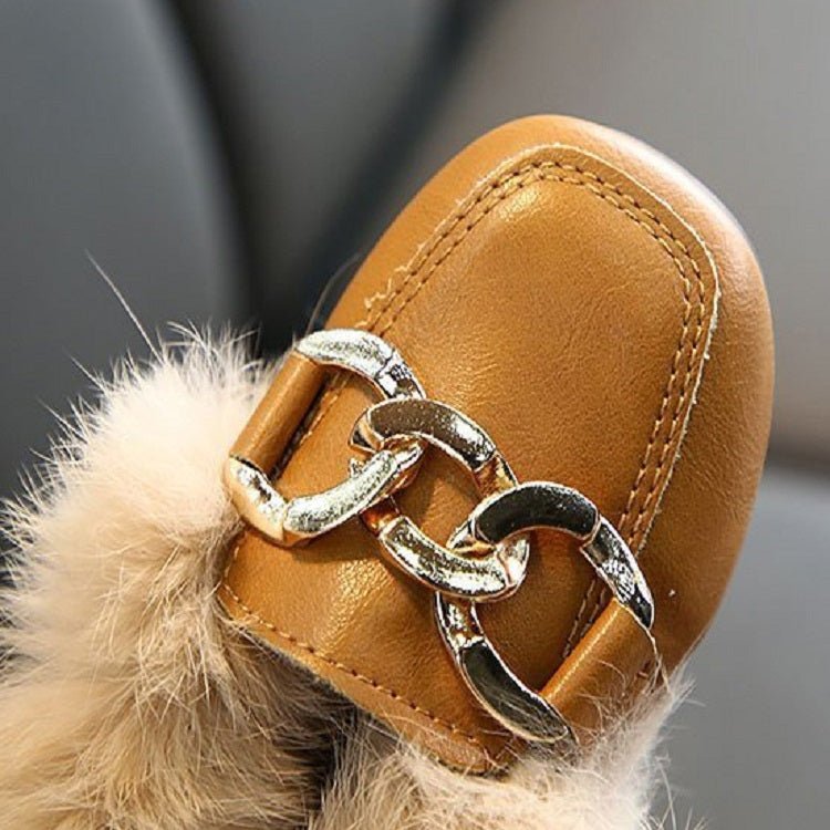 Autumn And Winter Plush Shoes Peas Shoes For Children, Size: 33 Yards 19.8cm(Pink) - Mega Discount Store LebanonLebanon