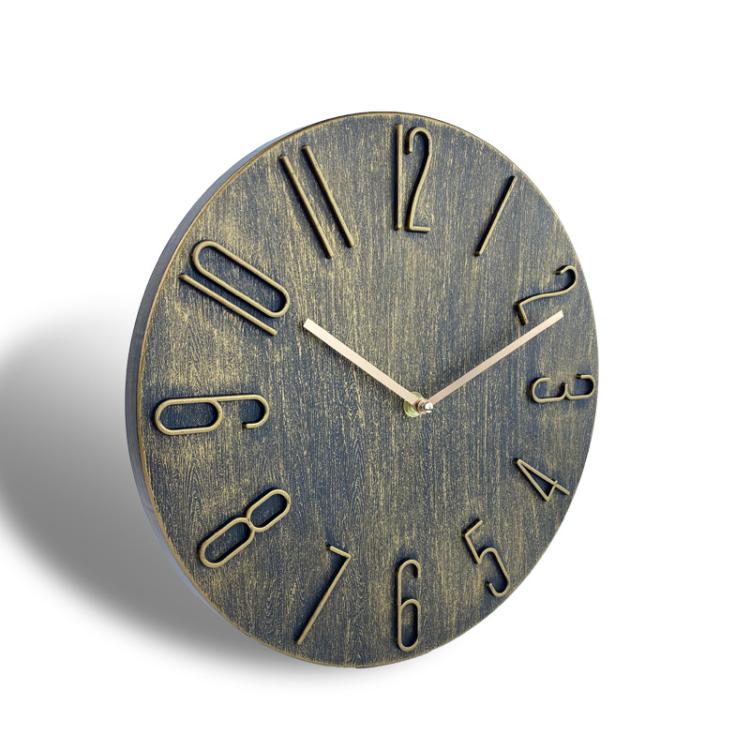 BEI WRH 12 Inch Frameless Minimalist Wall Clock Silent Modern Quartz Clock for Living Room, Bedroom, Kitchen, Color: Blue Gray - Mega Discount Store LebanonLebanon
