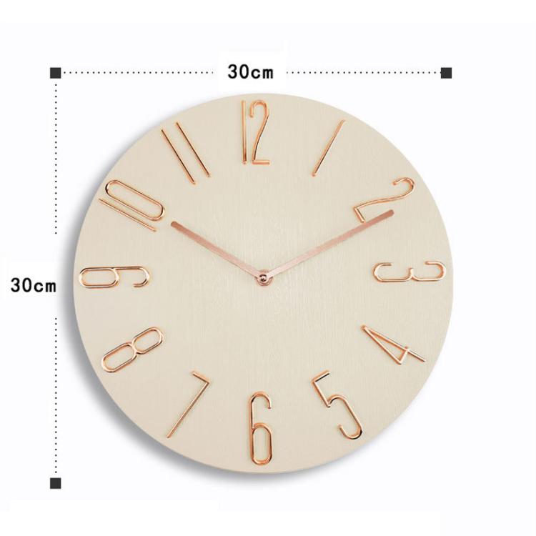 BEI WRH 12 Inch Frameless Minimalist Wall Clock Silent Modern Quartz Clock for Living Room, Bedroom, Kitchen, Color: Blue Gray - Mega Discount Store LebanonLebanon