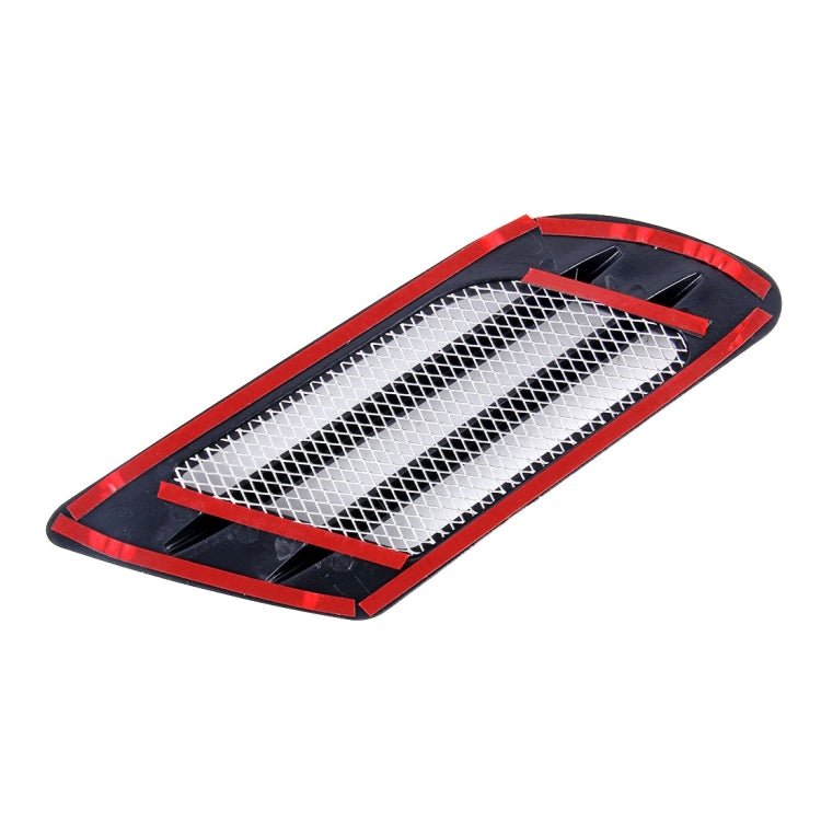 BEI WRH 2 PCS Euro Style Metal Decorative Air Flow Intake Turbo Bonnet Hood Side Vent Grille Cover with Self - adhesive Sticker(Black) - Mega Discount Store LebanonLebanon