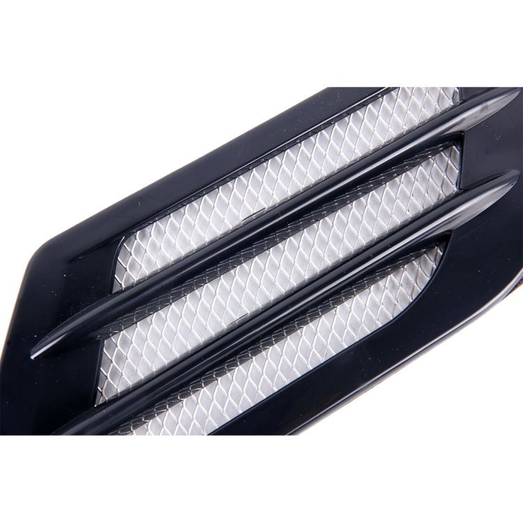 BEI WRH 2 PCS Euro Style Metal Decorative Air Flow Intake Turbo Bonnet Hood Side Vent Grille Cover with Self - adhesive Sticker(Black) - Mega Discount Store LebanonLebanon