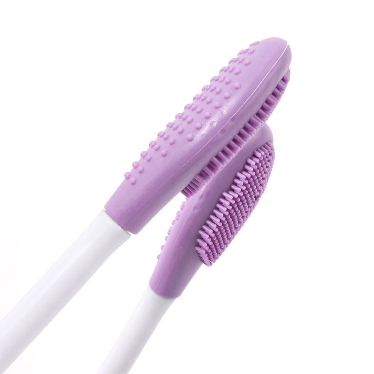 BEI WRH 2pcs Dual Head Silicone Face Mask Brush Face Cleansing Massage Brush Mud Mask Applicator(Purple) - Mega Discount Store LebanonLebanon
