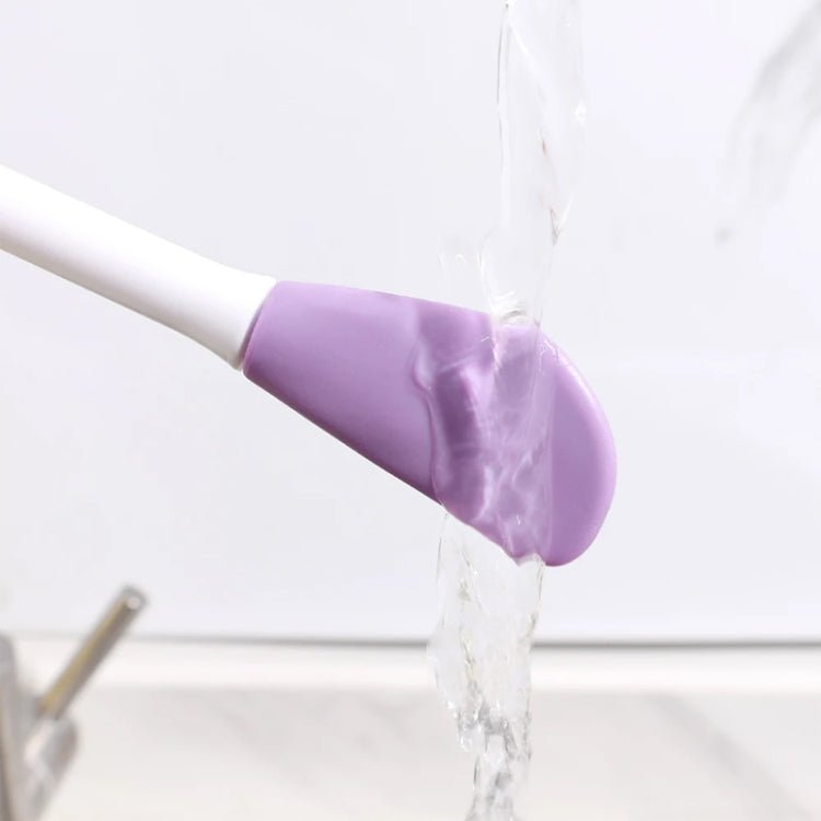 BEI WRH 2pcs Dual Head Silicone Face Mask Brush Face Cleansing Massage Brush Mud Mask Applicator(Purple) - Mega Discount Store LebanonLebanon