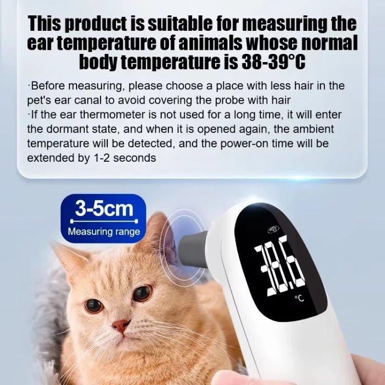 BEI WRH ELOFS EF - 07 Pet Dog Cat Ear Digital Thermometer Accurate Infrared Measuring Animal Thermometer(White) - Mega Discount Store LebanonLebanon