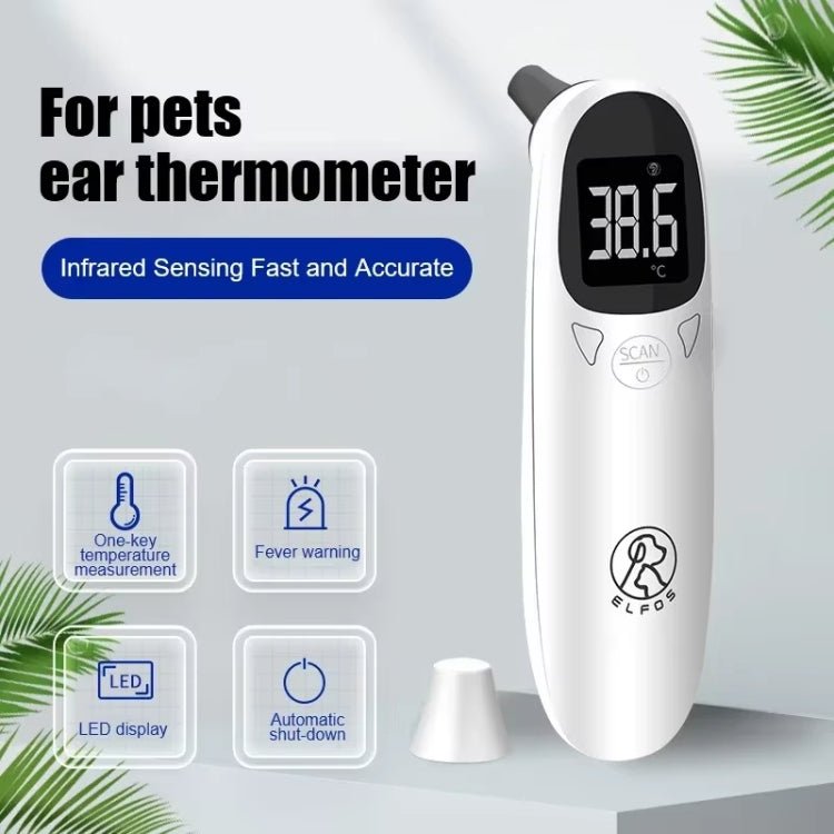 BEI WRH ELOFS EF - 07 Pet Dog Cat Ear Digital Thermometer Accurate Infrared Measuring Animal Thermometer(White) - Mega Discount Store LebanonLebanon