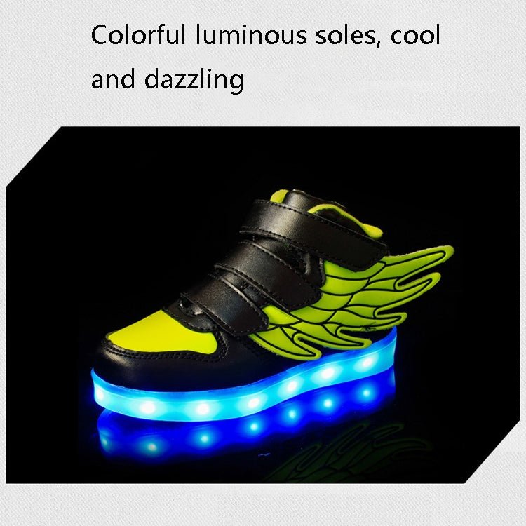Children Colorful Light Shoes LED Charging Luminous Shoes, Size: 27(Blue) - Mega Discount Store LebanonLebanon