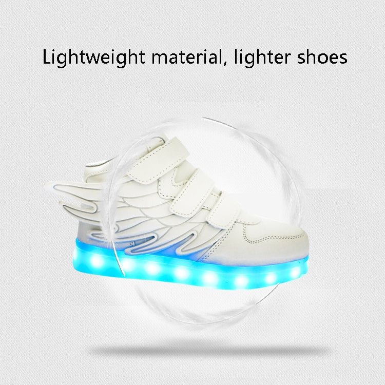 Children Colorful Light Shoes LED Charging Luminous Shoes, Size: 31(Black Green) - Mega Discount Store LebanonLebanon