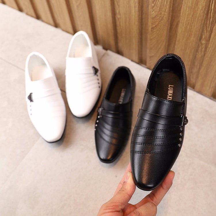 Children Dress Leather Shoes British Style Casual Performance Shoes, Size: 23(Black) - Mega Discount Store LebanonLebanon