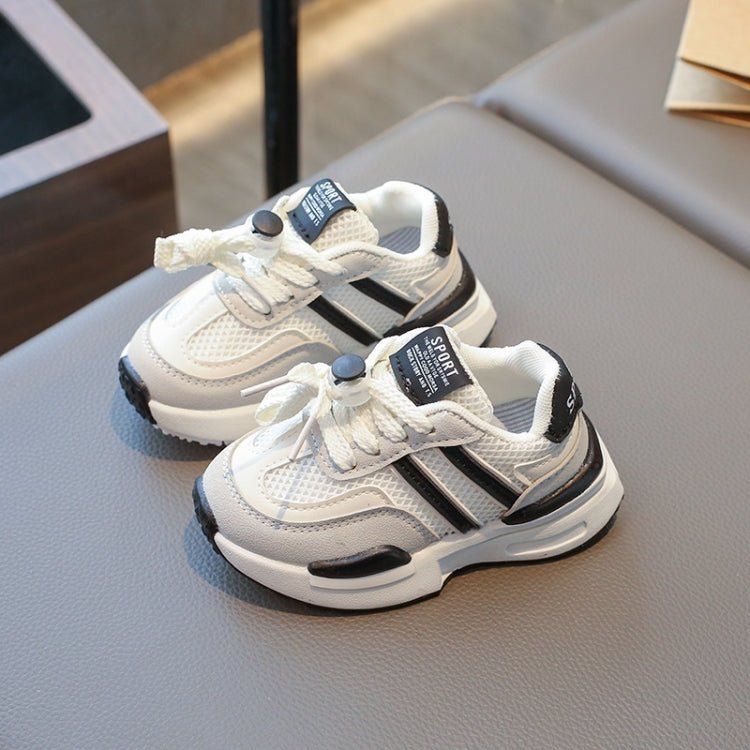 Children Sports Shoes Boys And Girls Baby Breathable Soft Bottom Toddler Shoes, Size: 30(Black) - Mega Discount Store LebanonLebanon